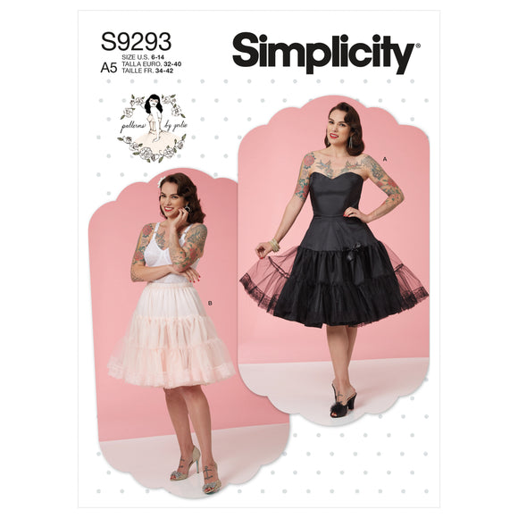 9293 Ladies Full Slip & Petticoat