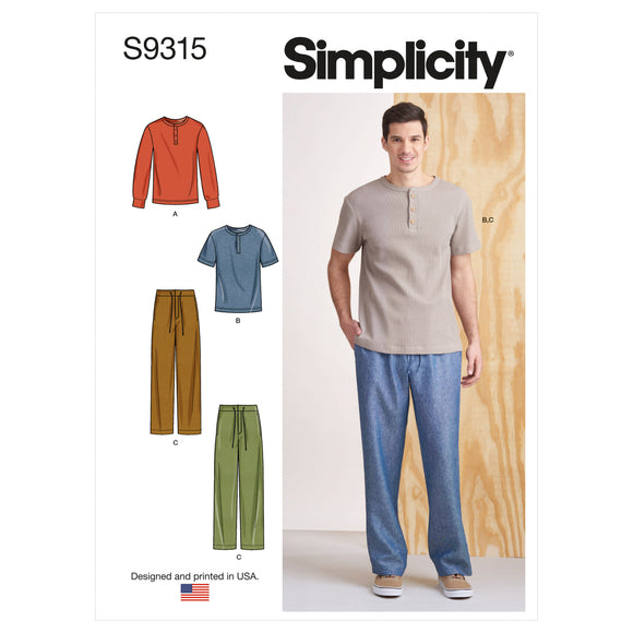 9315 Men's Casual Tops and Trousers
