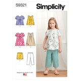 9321 Children's Tucked Tops, Dresses, Shorts and Trousers