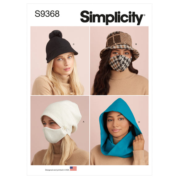 9368 Hat and Mask Sets, Hooded Infinity Scarf and Mask
