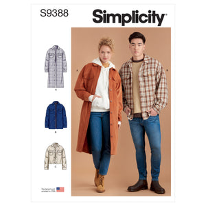 9388 Unisex Shirt Jackets