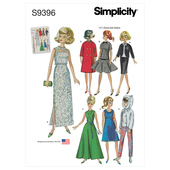 9396 Vintage Doll Clothes'