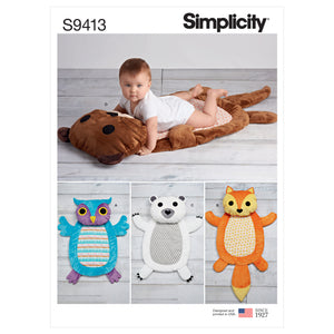 9413 Baby Animal Mats for Tummy Time