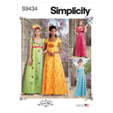 9434 Ladies and Women's Regency-style Dresses