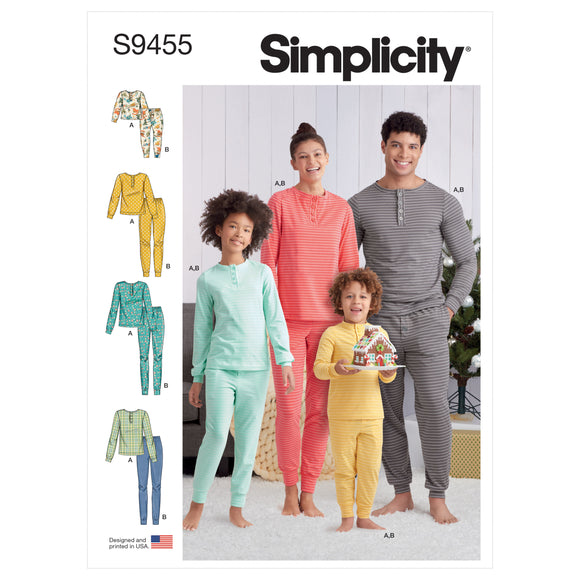 9455 Ladies Men's and Children's Knit Tops and Bottoms