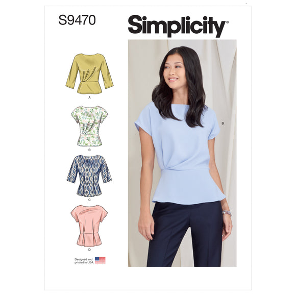 9470 Ladies Peplum Tops
