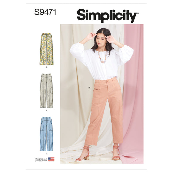 9471 Ladies Cropped Trousers