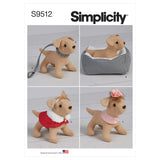 9512 Soft 6" Dog and Accessories for 18" Doll