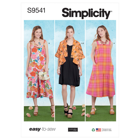 9541 Ladies Jumpsuits, Dress and Jacket