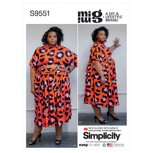 9551 Women's Tops, Skirt and Shorts