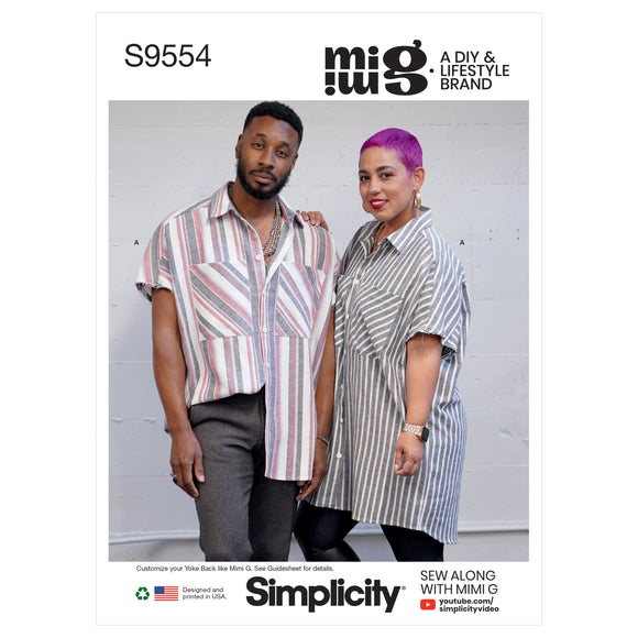 9554 Unisex Shirt in Two Lengths