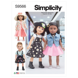9566 18" Doll Clothes