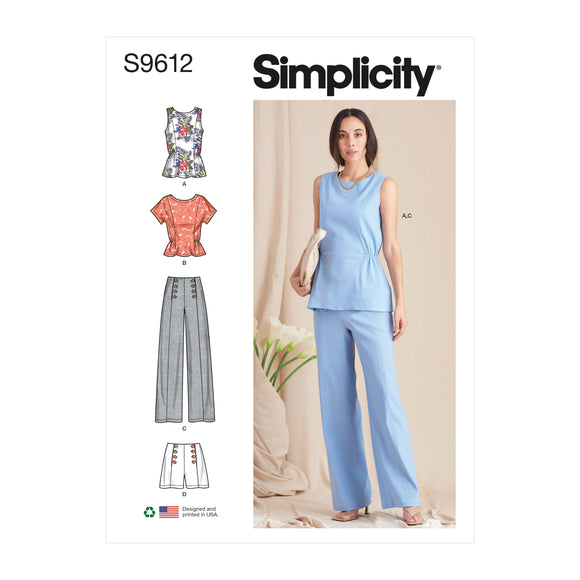 9612 Ladies Tops, Trousers and Shorts