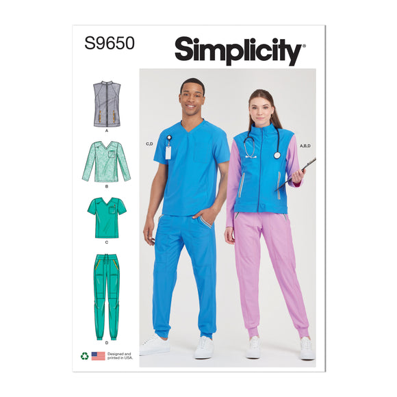 9650 Unisex Knit Scrubs