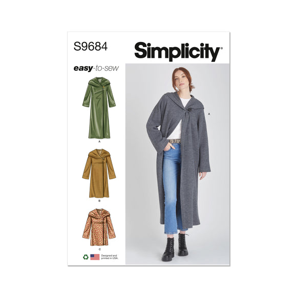 9684 Ladies Hooded Coats and Jacket with Length Variations