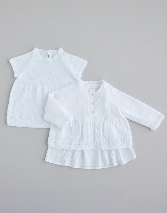 5469 DRESS & MATINEE JACKET IN SNUGGLY 2PLY