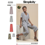 8299 Ladies Skirts or trousers in various lengths